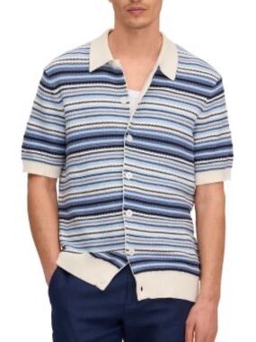 NWT** NN07 Stripe Nolan Polo Cardigan